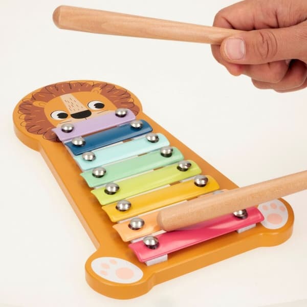 Xylofon Woomax Løve Træ 16 x 2,5 x 26 cm (6 enheder)