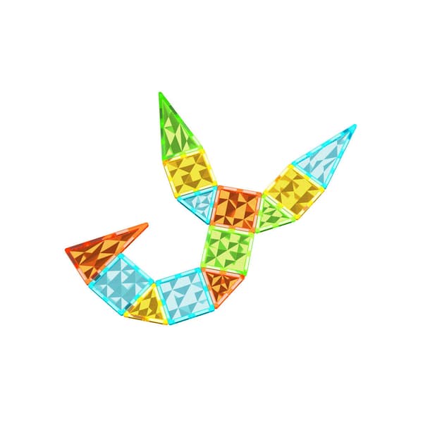 Geomag Magnetic Tiles Gems 16 stykker - kreativ leg med magnetiske byggeklodser