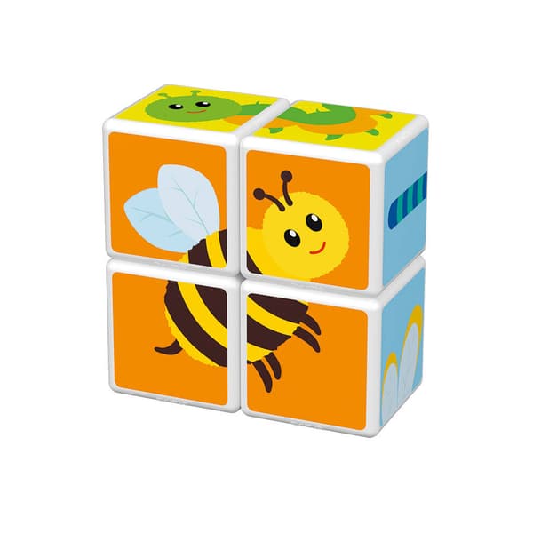 Geomag Magicube Printed Insects - magnetiske klodser med farverige insekter