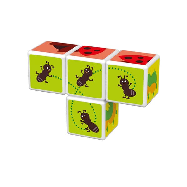 Geomag Magicube Printed Insects - magnetiske klodser med farverige insekter