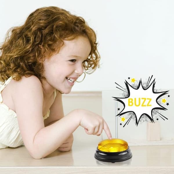 4st Blind Test Summer - Trivia Game Buzzer - Ljud och ljus Summer - Barnens Game Show Rekvisita