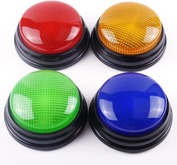 4st Blind Test Summer - Trivia Game Buzzer - Ljud och ljus Summer - Barnens Game Show Rekvisita