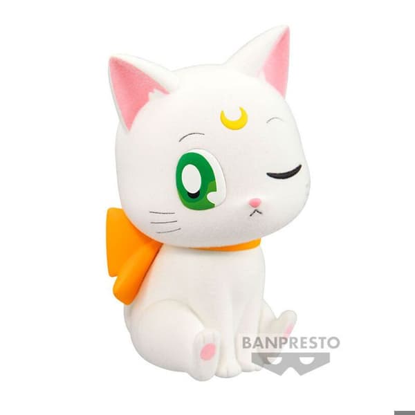 Figurina - Banpresto - Pretty Guardian Sailor Moon - Artemis - Stor Ribbong - Fluffy Puffy