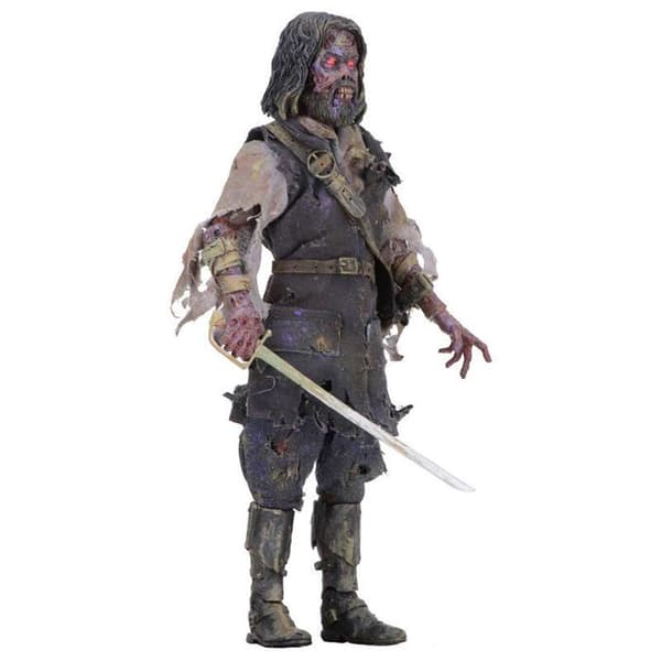 Figur - NECA - The Mist Captain Blake Retro - 18 cm - Mycket rörlig - Trogna detaljer