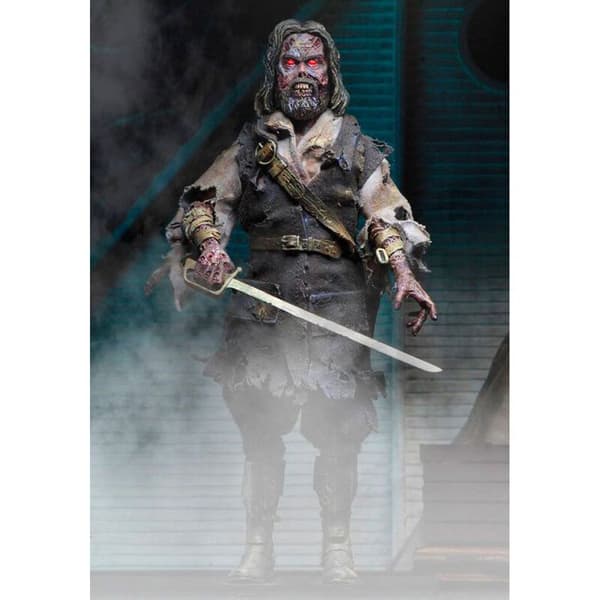 Figur - NECA - The Mist Captain Blake Retro - 18 cm - Mycket rörlig - Trogna detaljer