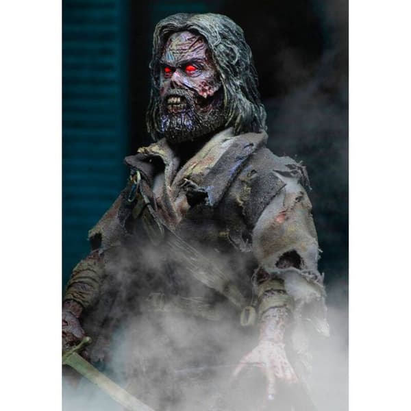 Figur - NECA - The Mist Captain Blake Retro - 18 cm - Mycket rörlig - Trogna detaljer