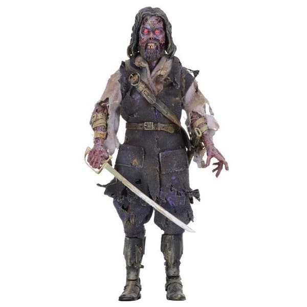 Figur - NECA - The Mist Captain Blake Retro - 18 cm - Mycket rörlig - Trogna detaljer