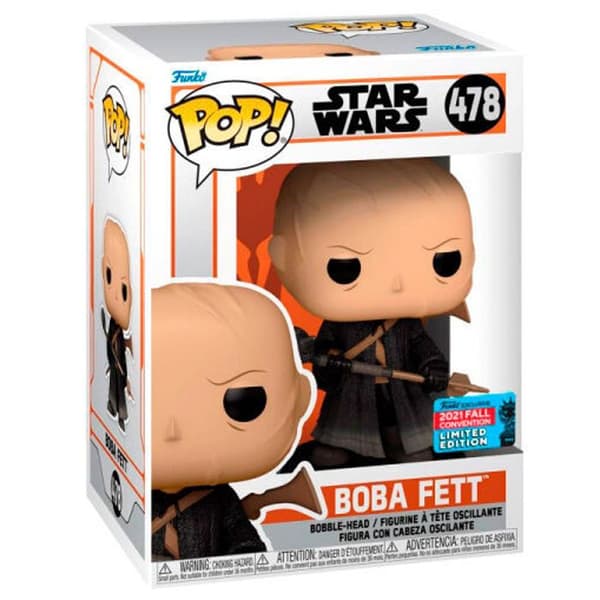 Figurine Funko Pop Star Wars Boba Fett utan rustning exklusiv