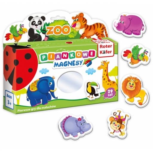 UDDANNELSESSPIL MY SMALL WORLD OF ZOO MAGNETER PUZZLE ROTER KAFER