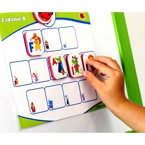 MAGNEETTIPELI ENGLANTI LASTEN KORTIT MAGNETIT PUZZLE ROTER KAFER