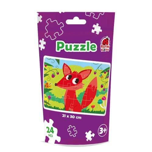 PUSSEL I STAND-UP FÖRPACKNING SÖT FOX PUZZEL ROTER KAFER