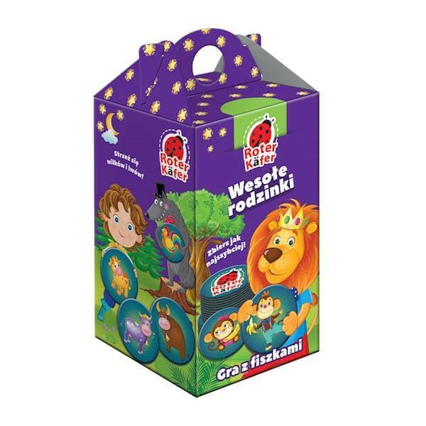 OPETUSPELI HAPPY FAMILES ELÄimet TOKENS PELI LAPSILLE ROTER KAFER