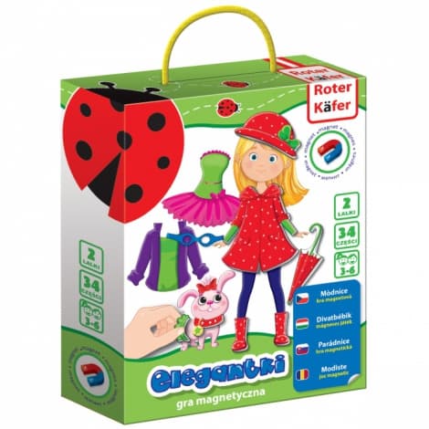 MAGNEETTIPELI ELEGANTTI KOIRAN MUOTOITUS MUOTISUUNNITTELIJA ROTER KAFER