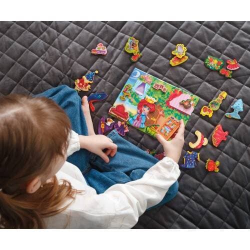 MAGNETISK SPIL JORDBÆRPRINCESSE UDDANNELSESPIL MAGNETER ROTER KAFER