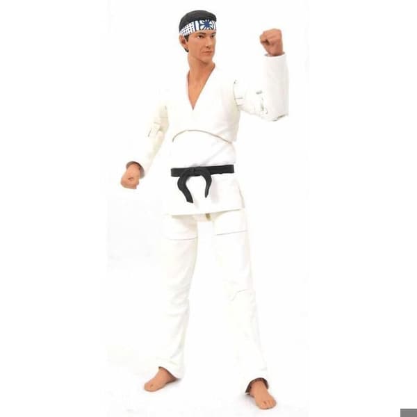 Figur i diamant från Diamond Select Toys Cobra Kai Daniel Larusso SDCC 2022 exklusiv