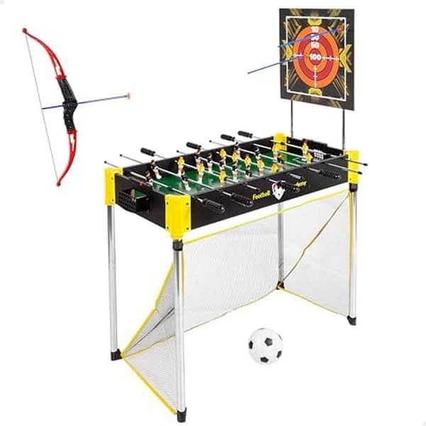 Brädspel - COLORBABY - CB-spel Bord Multi-spel - Bordsfotboll, Airhockey, Pingis, Fotboll, Bågskytte