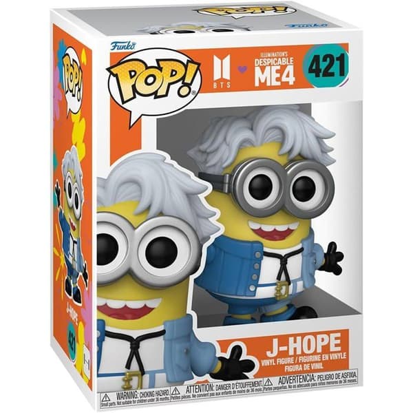Figuriner Funko Pop - Funko - Despicable Me 4 - J-Hope Minion - Högkvalitativ vinyl - Unisex 3 år+