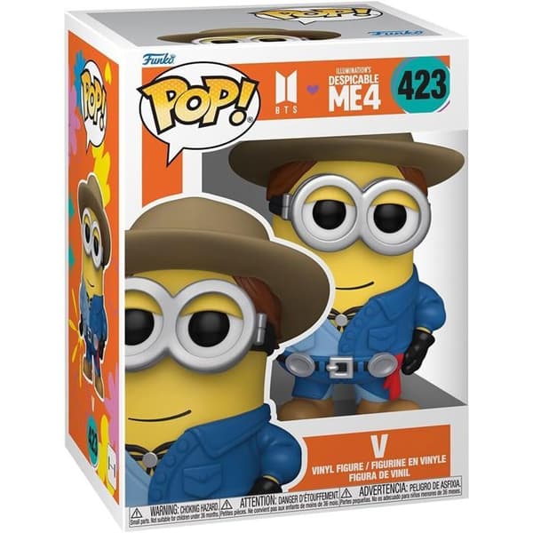 Figur i Funko Pop - Funko - Dumma Mej 4 - V Minion - Gul - 10 cm