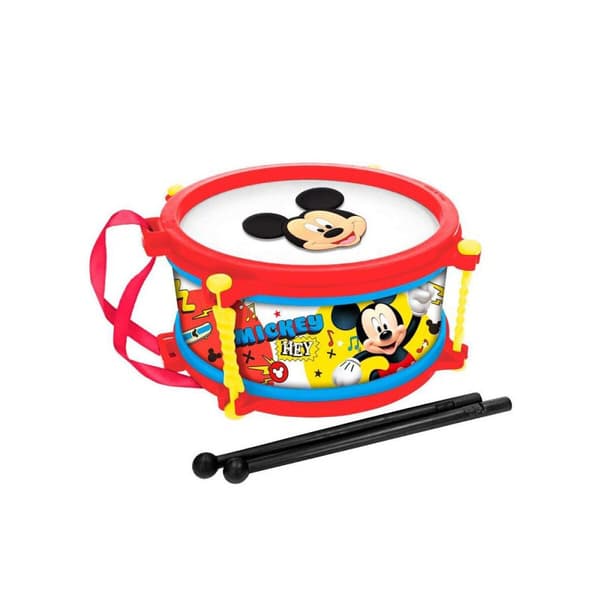 BRUKT Tromme Mickey Mouse Plast Rød (Fikset A)