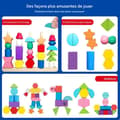 Miniatyrbild 3 av 6: Leksak Barn 3 År - 3 i 1 Trä Perle Trädgårdsleksak - Stapelbar och Trä Trådlek, Montessori Spel 2 År, Utbildningsspel 2 År