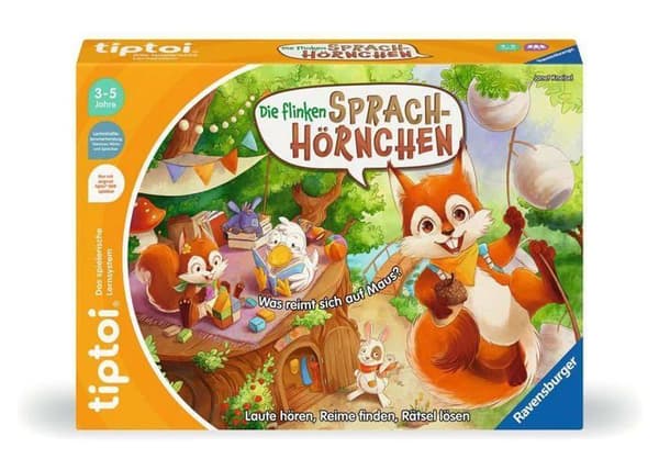 Ravensburger - 203 - tiptoi utbildningsspel-00-De smidiga vokala hornen-Utbildningsspel från 3 år-för 1 till 4 spelare