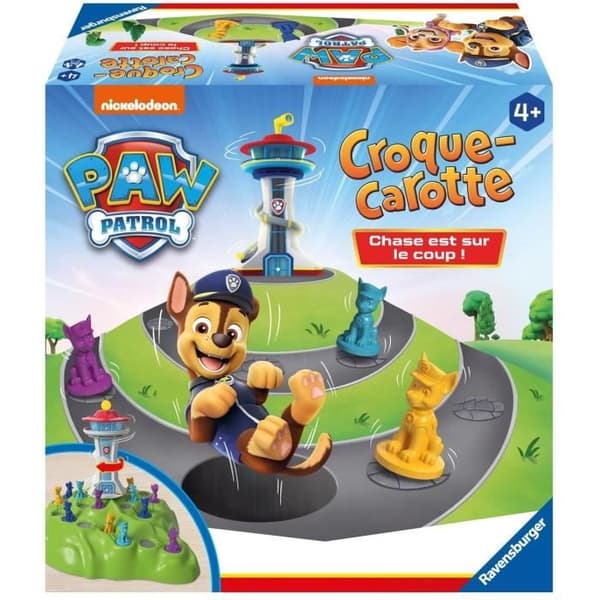 Carrot Crunch Paw Patrol, Fun Trail Game, Ages 4+, 22385, French Version, Ravensburger
