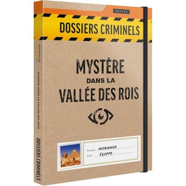Dossier Kriminal - Mysterium i Konungarnas Dal - Makaber Upptäckte i en Faraonisk Grav - Sällskapsspel Escape Game