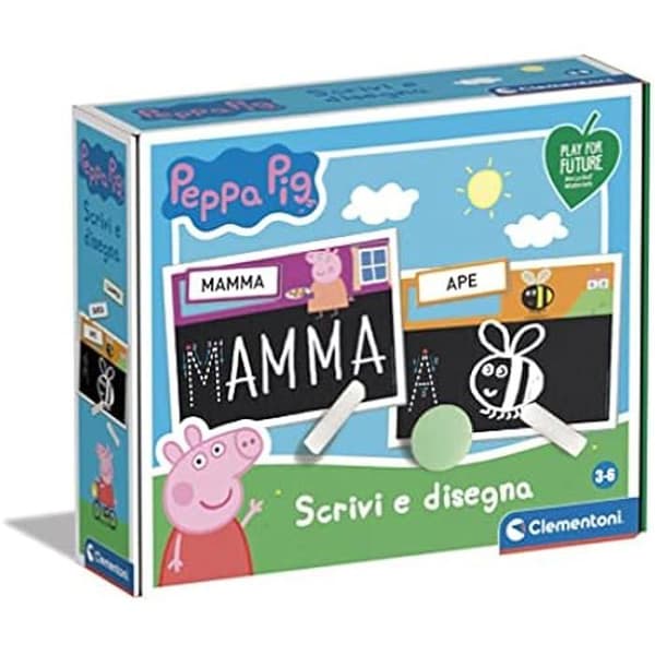 Utbildningsspel - CLEMENTONI - Sapientino Peppa Pig - Skriv och rita - Torkbara tavlor
