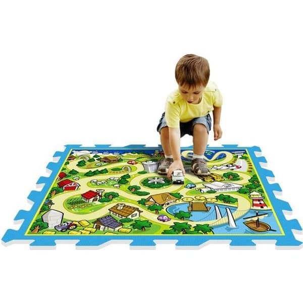 STAMP Tapis Pussel Mousse Krets 9 delar