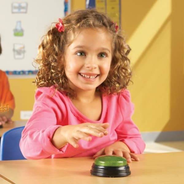 Utbildningsleksak - Learning Resources - QDZ1W - Set med 4 buzzers - Verkliga ljud - För barn från 3 år