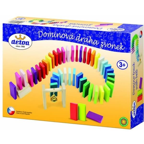 Detoa domino junior 40 x 20 x 7 mm trä 96 st