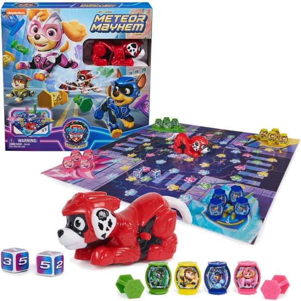 Paw Patrol The Mighty Movie brädspel Meteor Mayhem