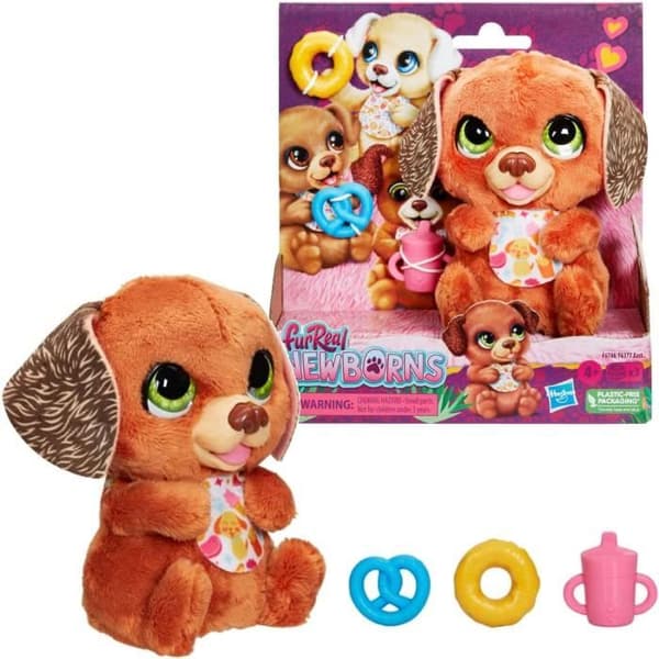 Furreal Newborns interaktiv hund + tillbehör