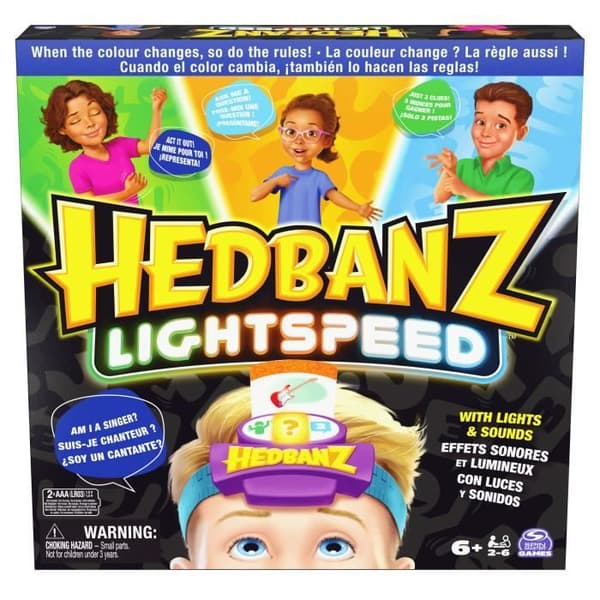 Familjefestspel Hedbanz "Vem är jag" Utgåva Lightspeed