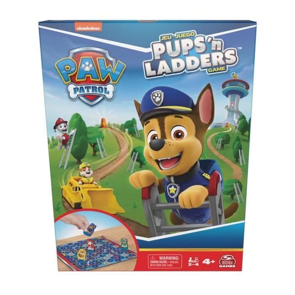 Paw Patrol Pups 'n Ladders Valpar Ormar och valpar spel