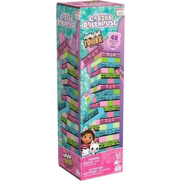 Gabby och det magiska huset - JENGA TOWER - 2 spelare och + - Spel med skicklighet och balans