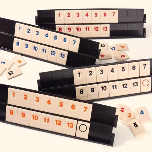 Mahjong-spill i kompakt format, komplett sett for tradisjonelt kinesisk brettspill