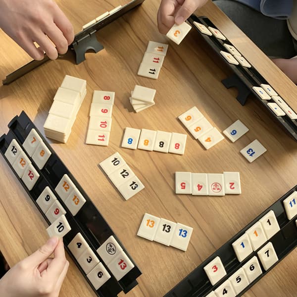 Mahjong-spil i kompakt format, komplet sæt til traditionelt kinesisk brætspil