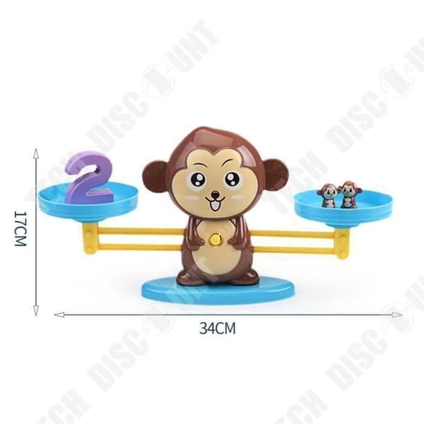 TD® Kids Learning Game / Monkey Balance for Learning Numbers / Vikt Child Intelligence Leksaker / Pedagogiska spel
