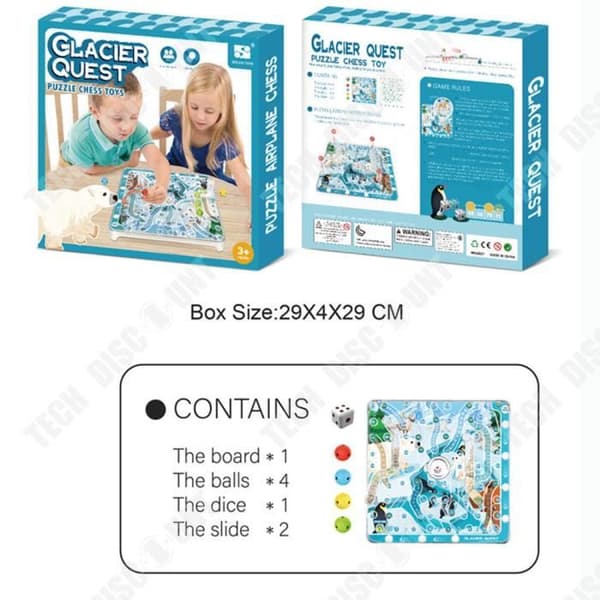 TD® Brave the Glacier Chess Set, Brädspel, Interaktiva pedagogiska leksaker för barn för barn, Multiplayer Brädspel