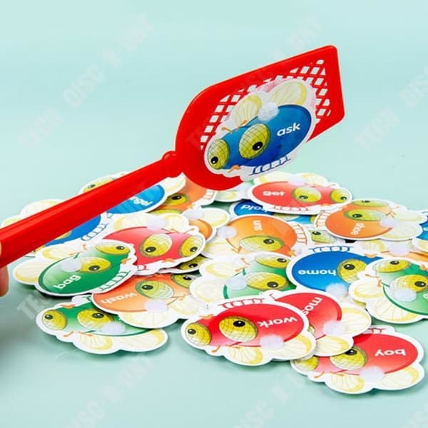 TD® flugsmällarleksak i trä för barn Engelsk version Flyswatter Company-spel för fokusträning