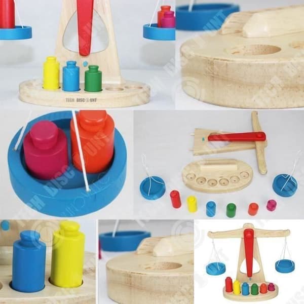 INN® pedagogiska spel 2 år gammal trä färger barn bebis flicka pojke dagis leksak uppvaknande lärande väga koordination reflektion