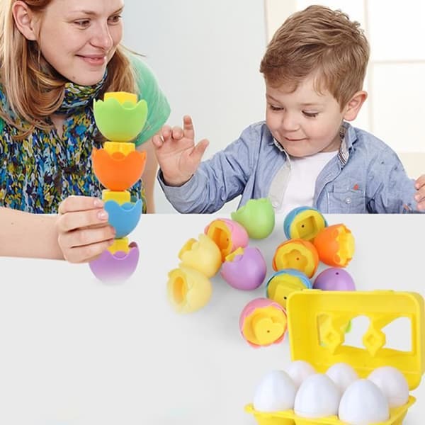 TD® Matchande ägg Säkra och hälsosamma material Matchande block Pedagogiska leksaker