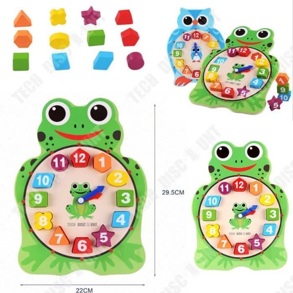 TD® Frog Clock for Kids Watch Frog Number Play Tillbehör Fun Time Learning