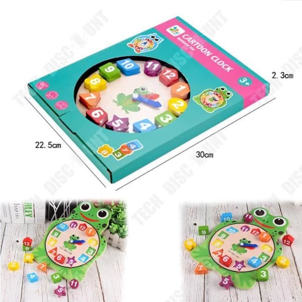 TD® Frog Clock for Kids Watch Frog Number Play Tillbehör Fun Time Learning