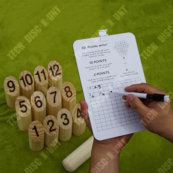 TD® Bowling Kasta Roligt Spel Camping Utegård Kasta gräsmatta Leksaker Vuxna och barn kan spela kastspel