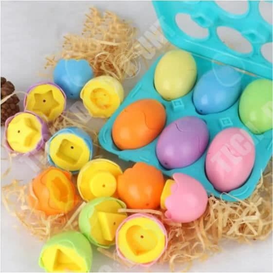 TD® Intelligent Twisted Egg Color Egg Recognition Barns tidig utbildning Simulering Pedagogisk leksak