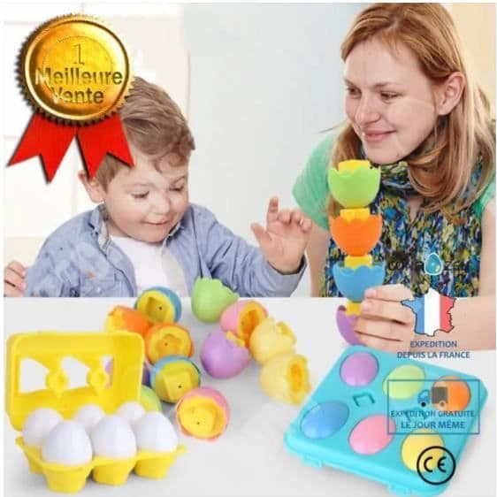 TD® Intelligent Twisted Egg Color Egg Recognition Barns tidig utbildning Simulering Pedagogisk leksak