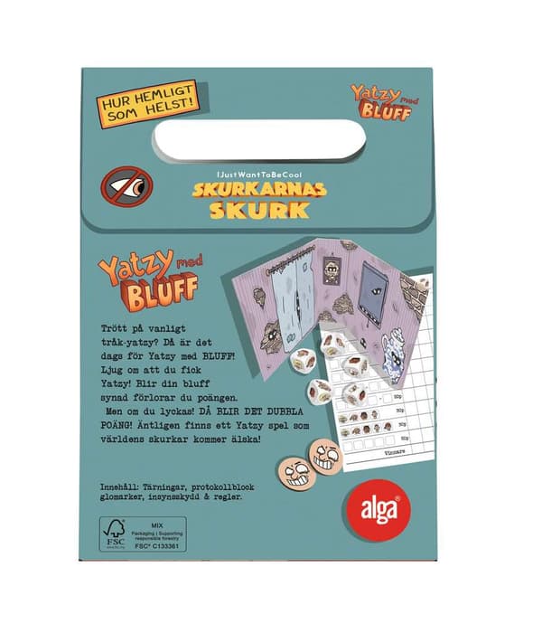 Alga Skurkarnas skurk - Yatzy med bluff