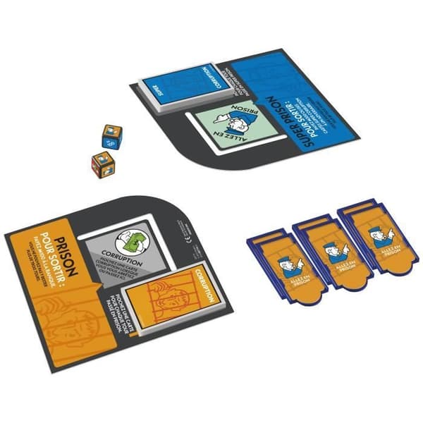 Monopoly Go to Jail Expansion, gör det klassiska Monopoly-spelet roligare och snabbare, brädspel, 2 till 6 spelare, 40 m